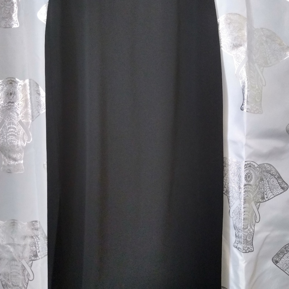 Black Misook Midi Pencil Skirt